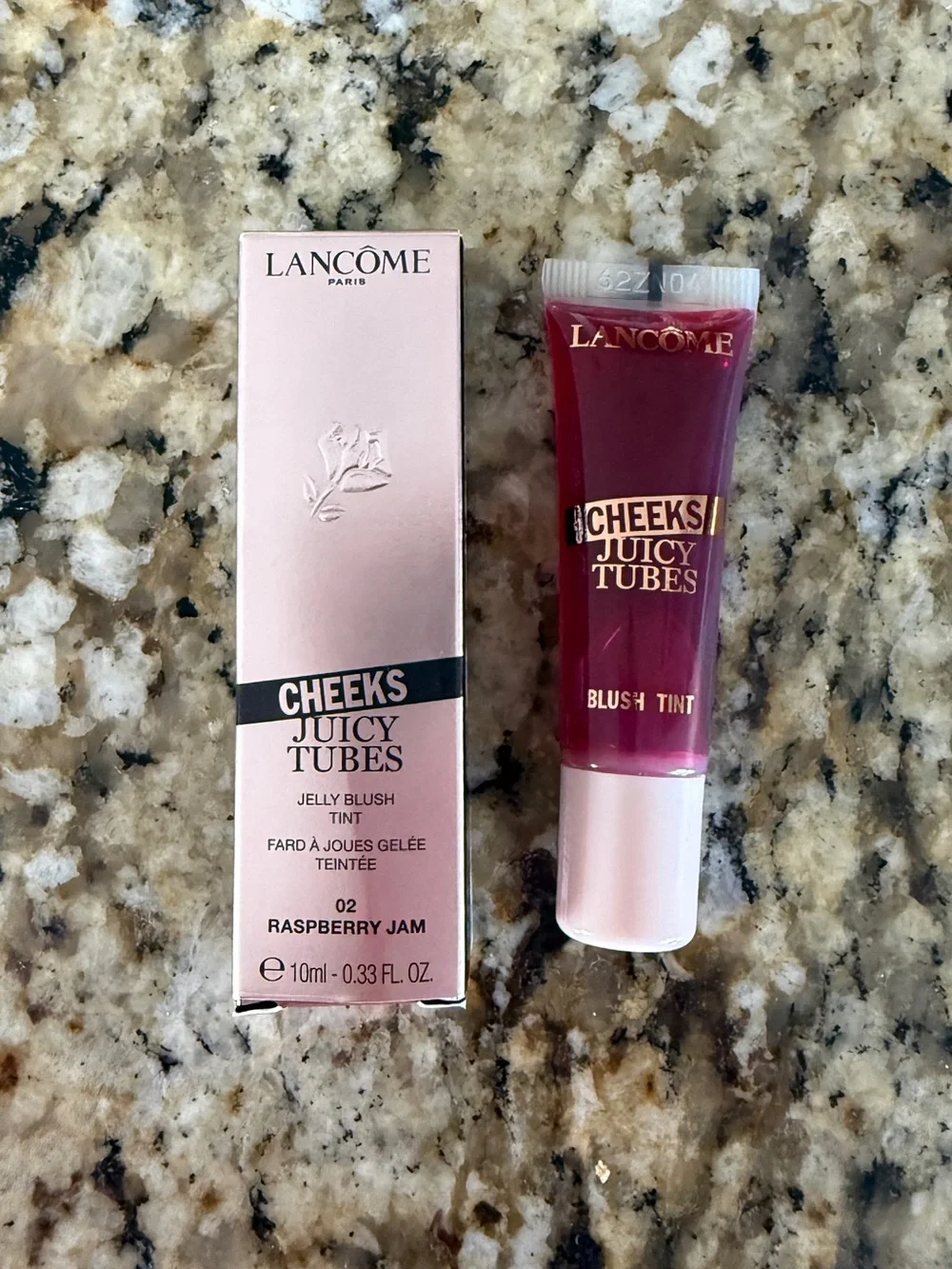 Cheeks Juicy Tubes Jelly Blush Tint Lancôme  Raspberry Jam (02) NIB